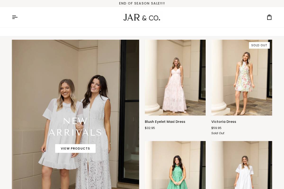 shopjarandcompany.com homepage screenshot