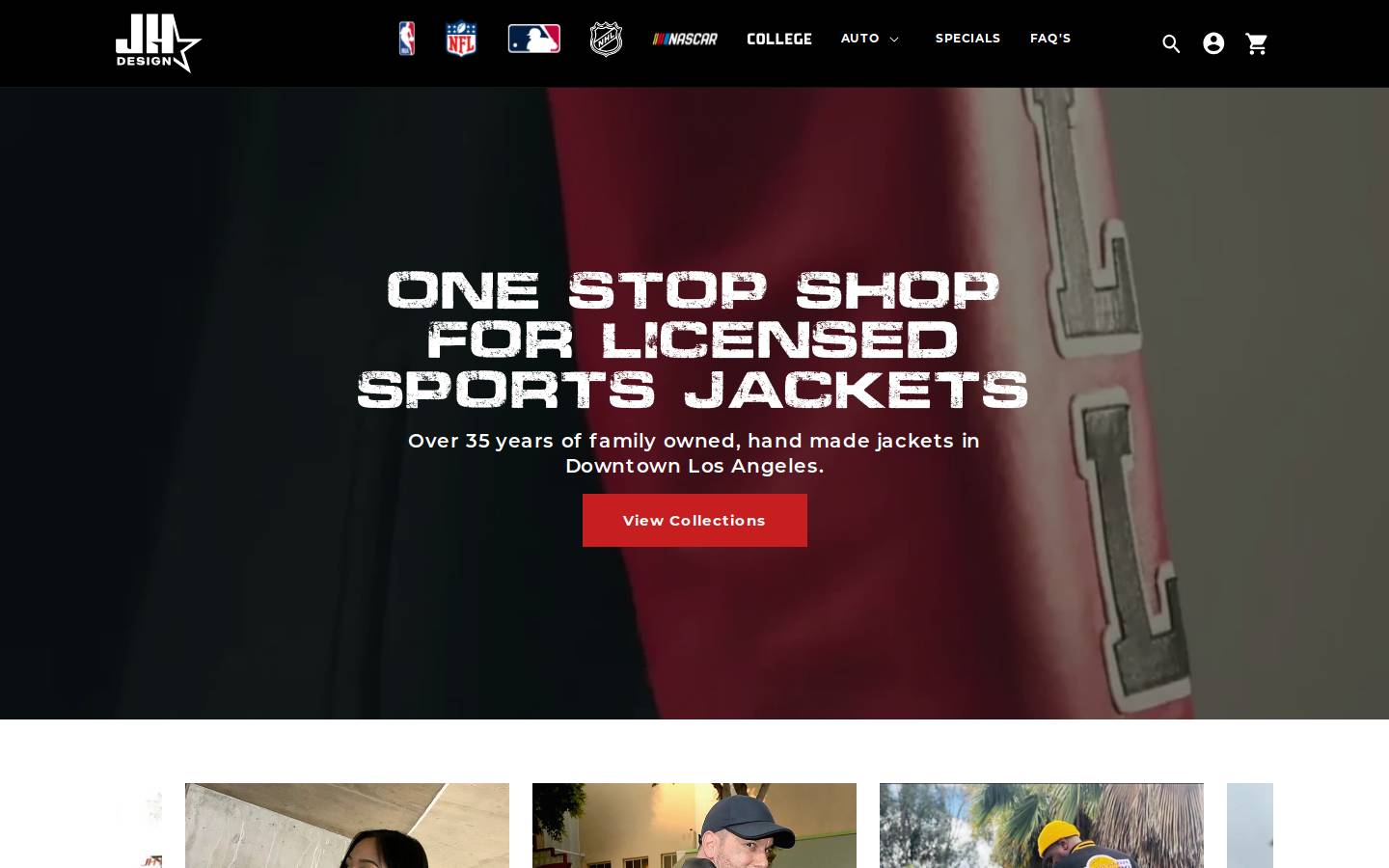 shopjhdesign.com homepage screenshot