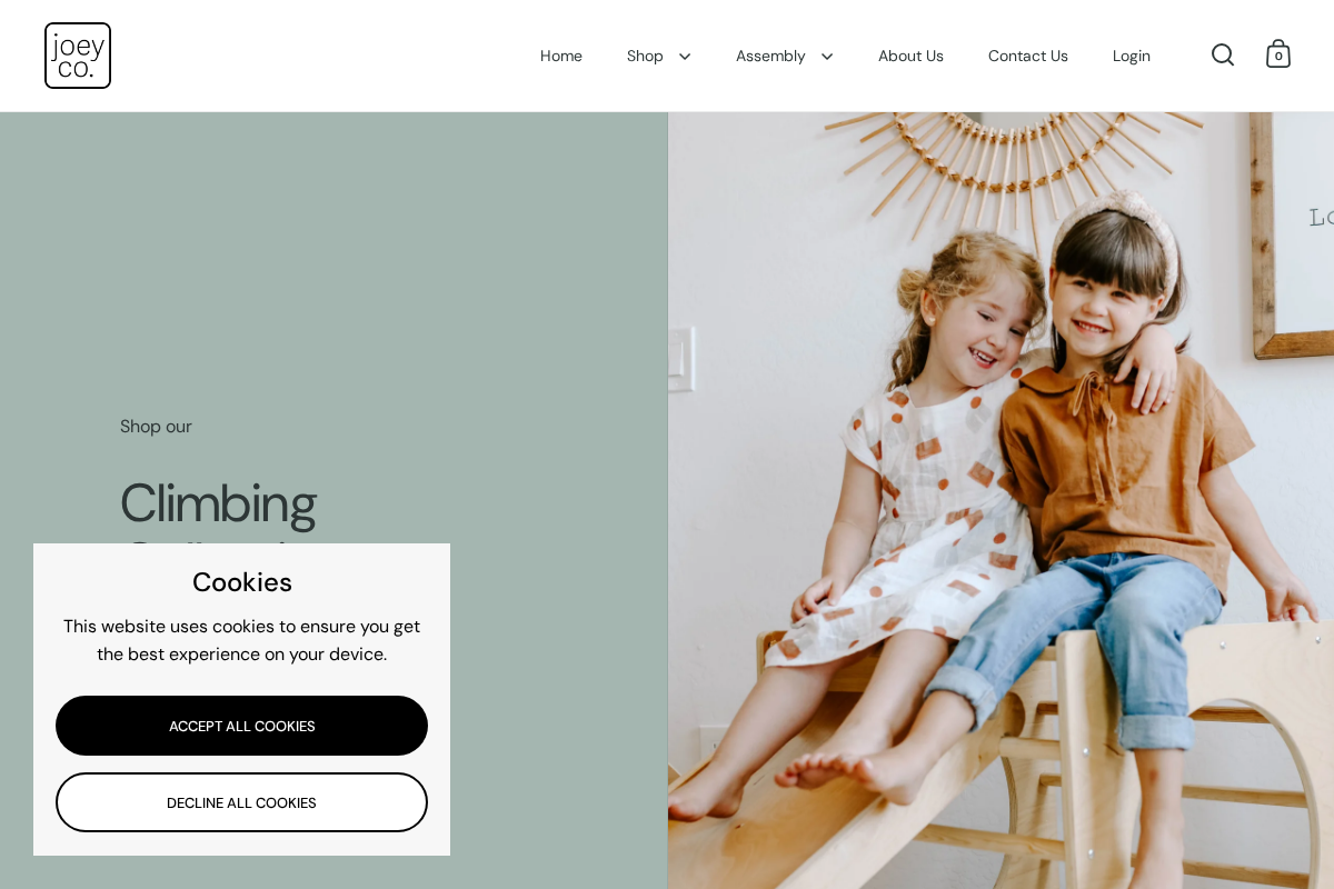 shopjoeyco.com homepage screenshot