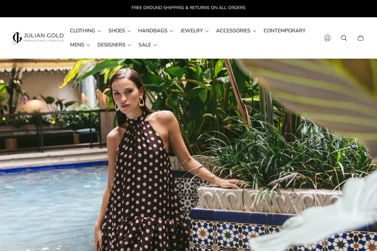 shopjuliangold.com homepage screenshot