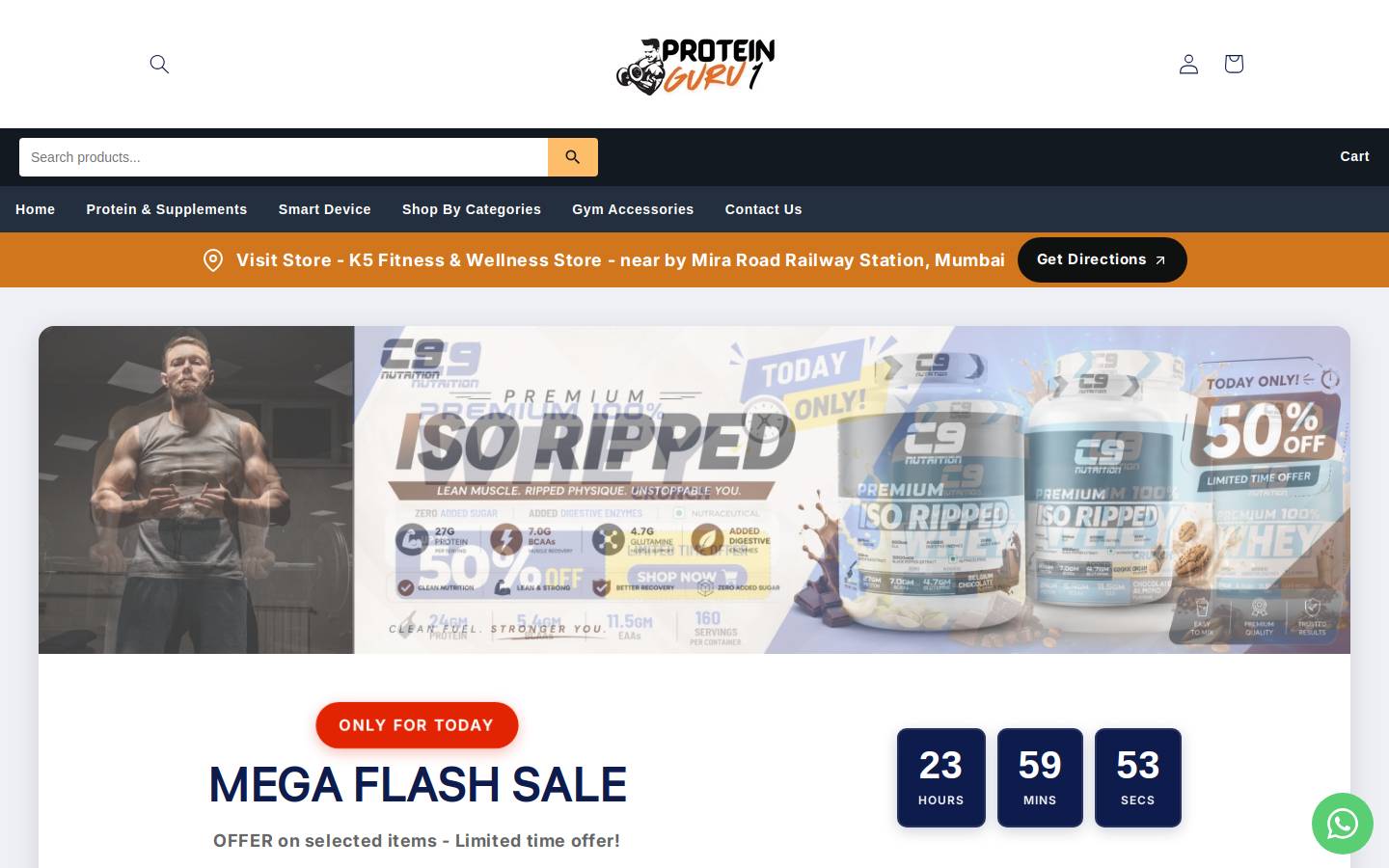 shopk5.com homepage screenshot