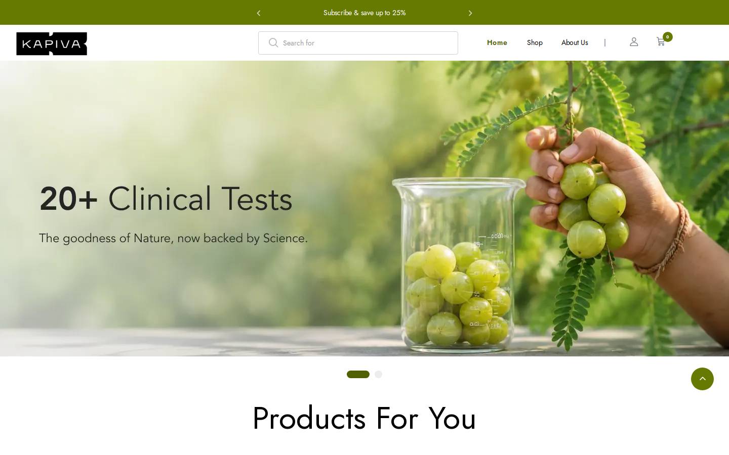 shopkapiva.com homepage screenshot