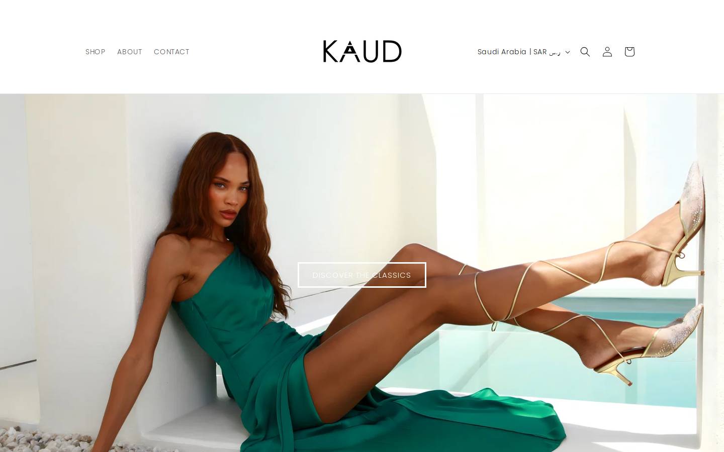 shopkaud.com homepage screenshot