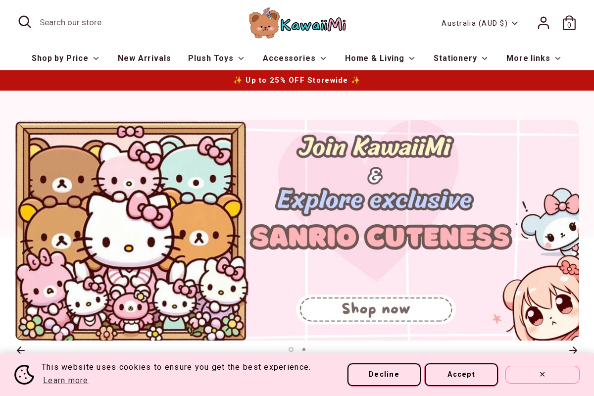 Kawaiimi homepage screenshot