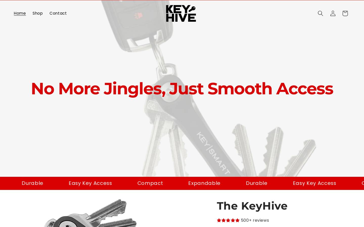 shopkeyhive.com homepage screenshot