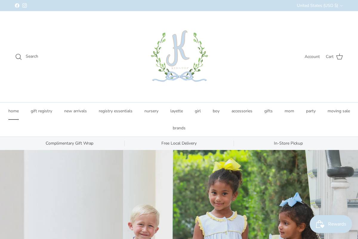 shopkidstop.com homepage screenshot