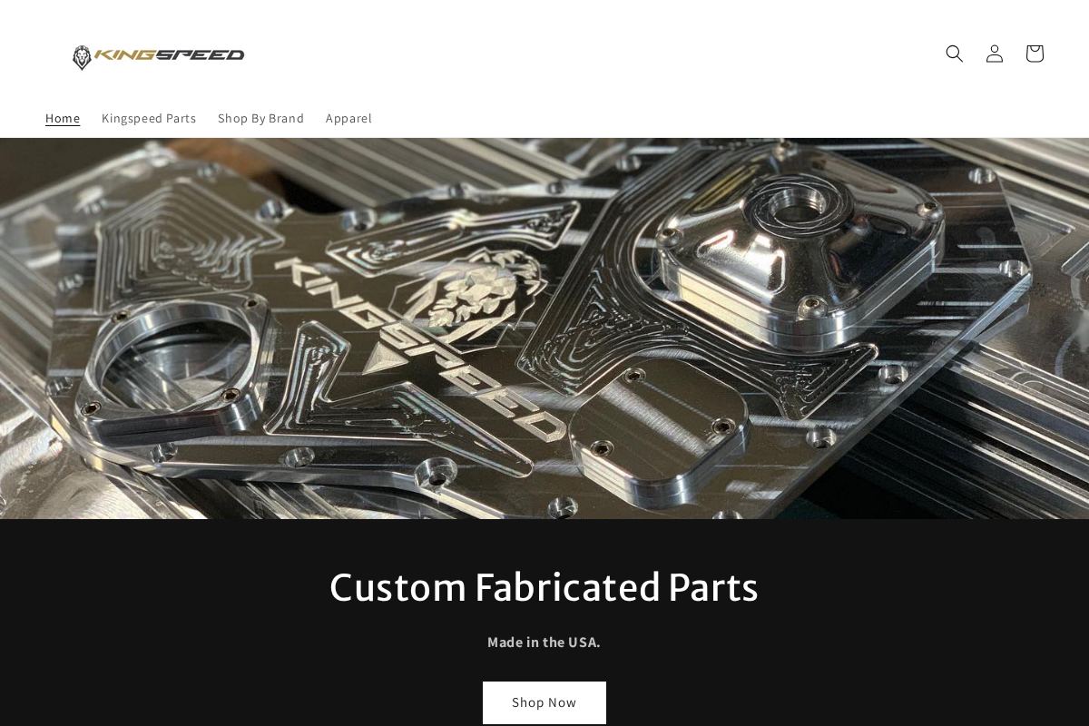 Kingspeed LLC homepage screenshot