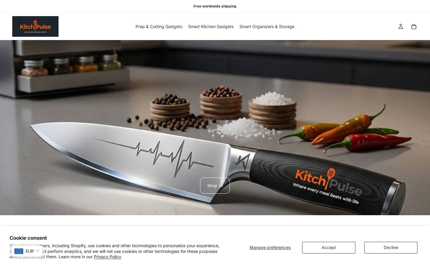 shopkitchpulse.com homepage screenshot