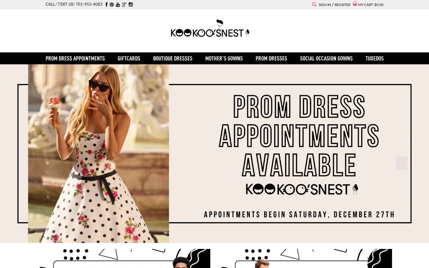 shopkookoos.com homepage screenshot