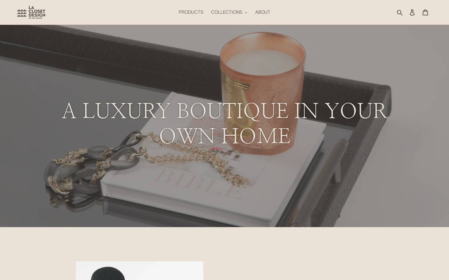 shoplaclosetdesign.com homepage screenshot