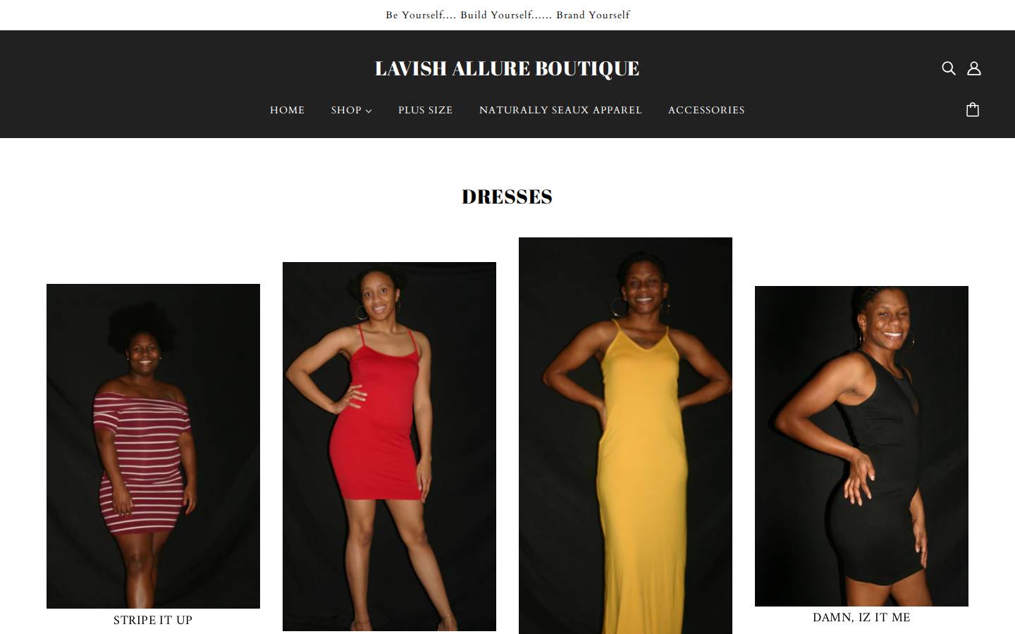 shoplavishallure.com homepage screenshot