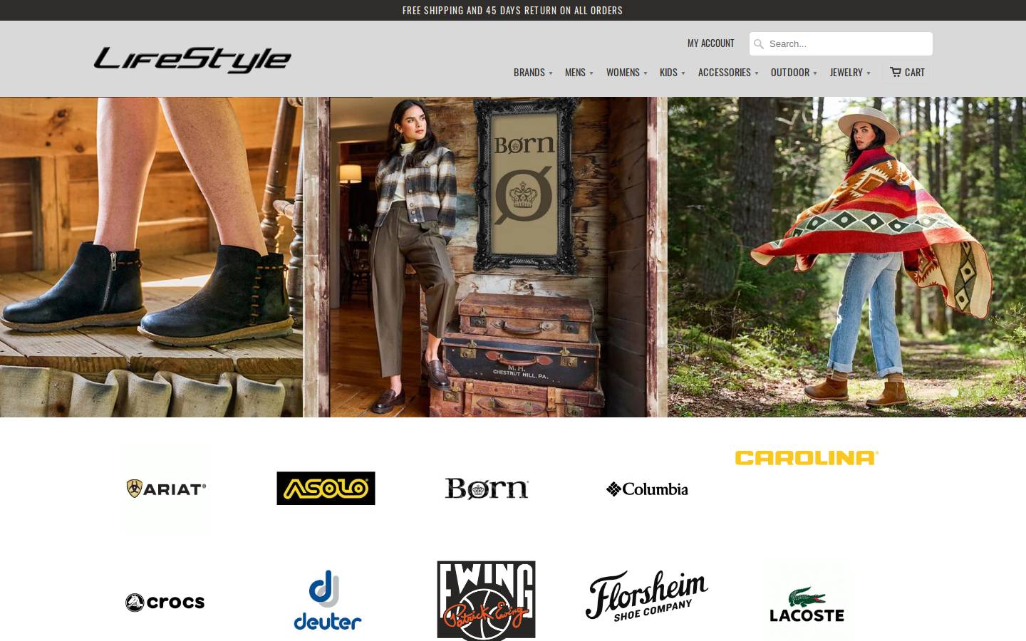 shoplifestyle.com homepage screenshot