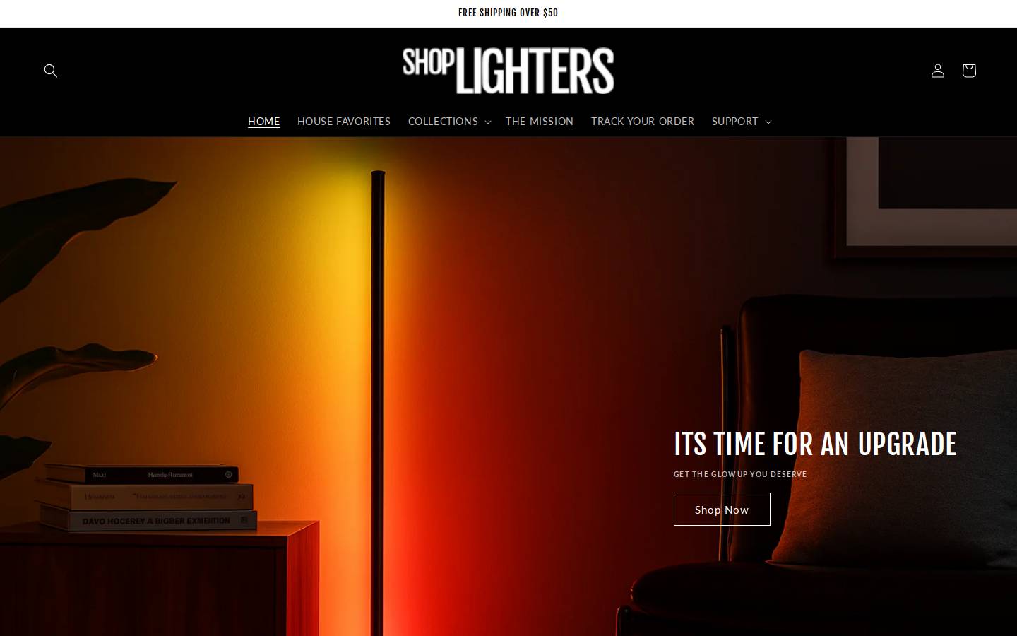 shoplighters.com homepage screenshot
