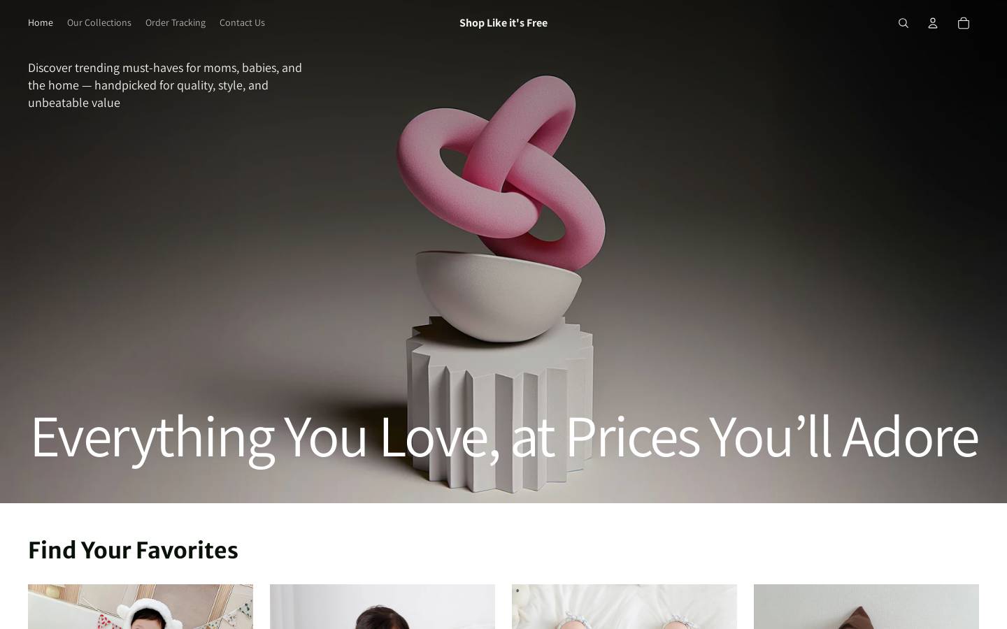 shoplikeitsfree.com homepage screenshot