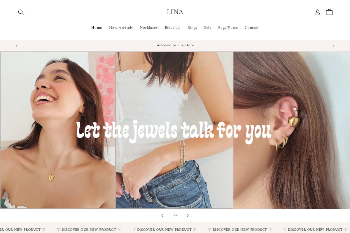 shoplinaa.com homepage screenshot