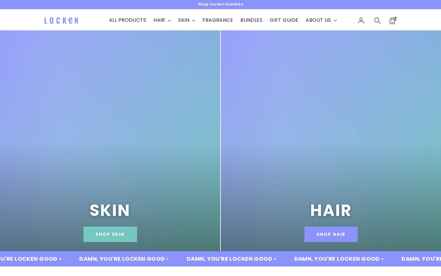 shoplocken.co homepage screenshot