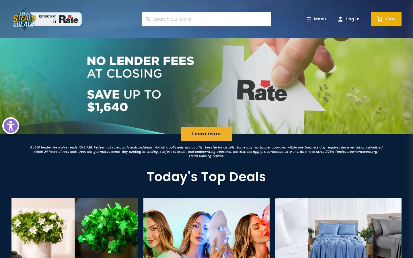 shoplsad.com homepage screenshot