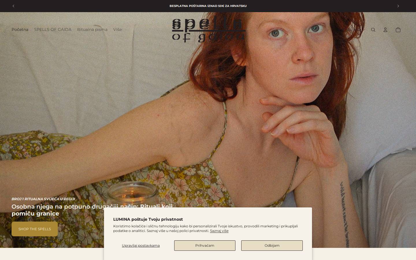 shoplumina.info homepage screenshot