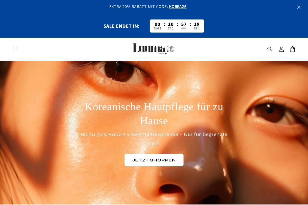 Luuma homepage screenshot