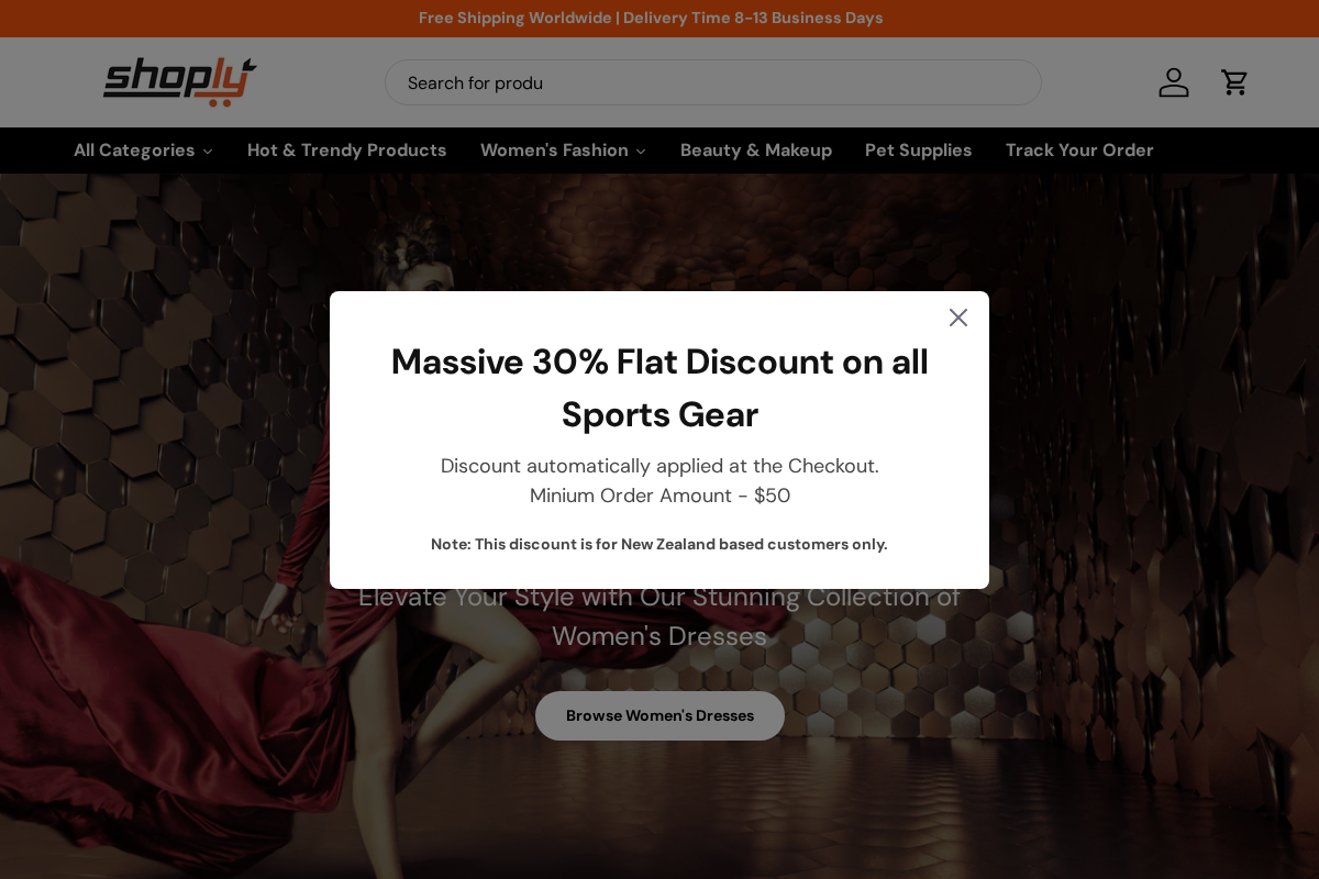 Shoply homepage screenshot