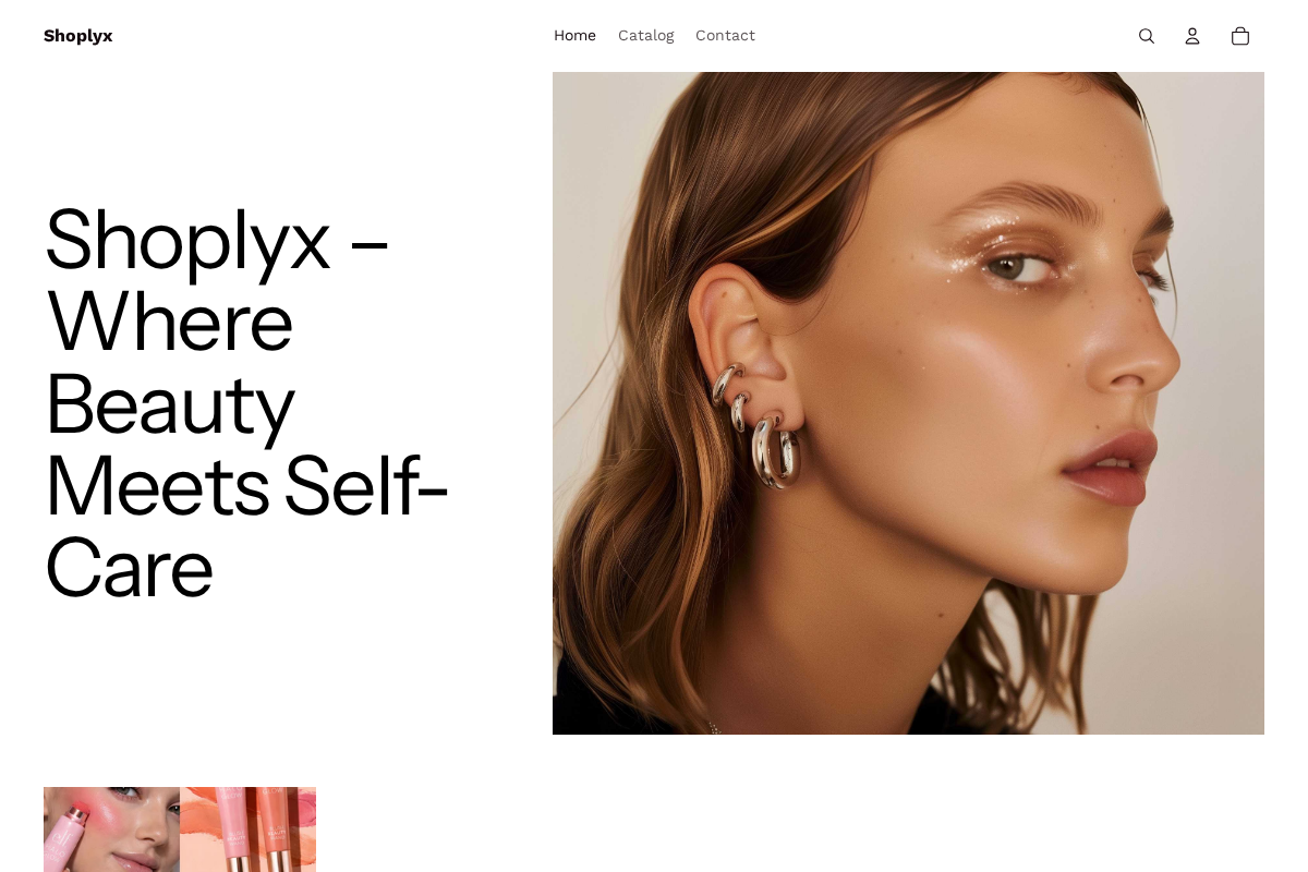 Shoplyx homepage screenshot