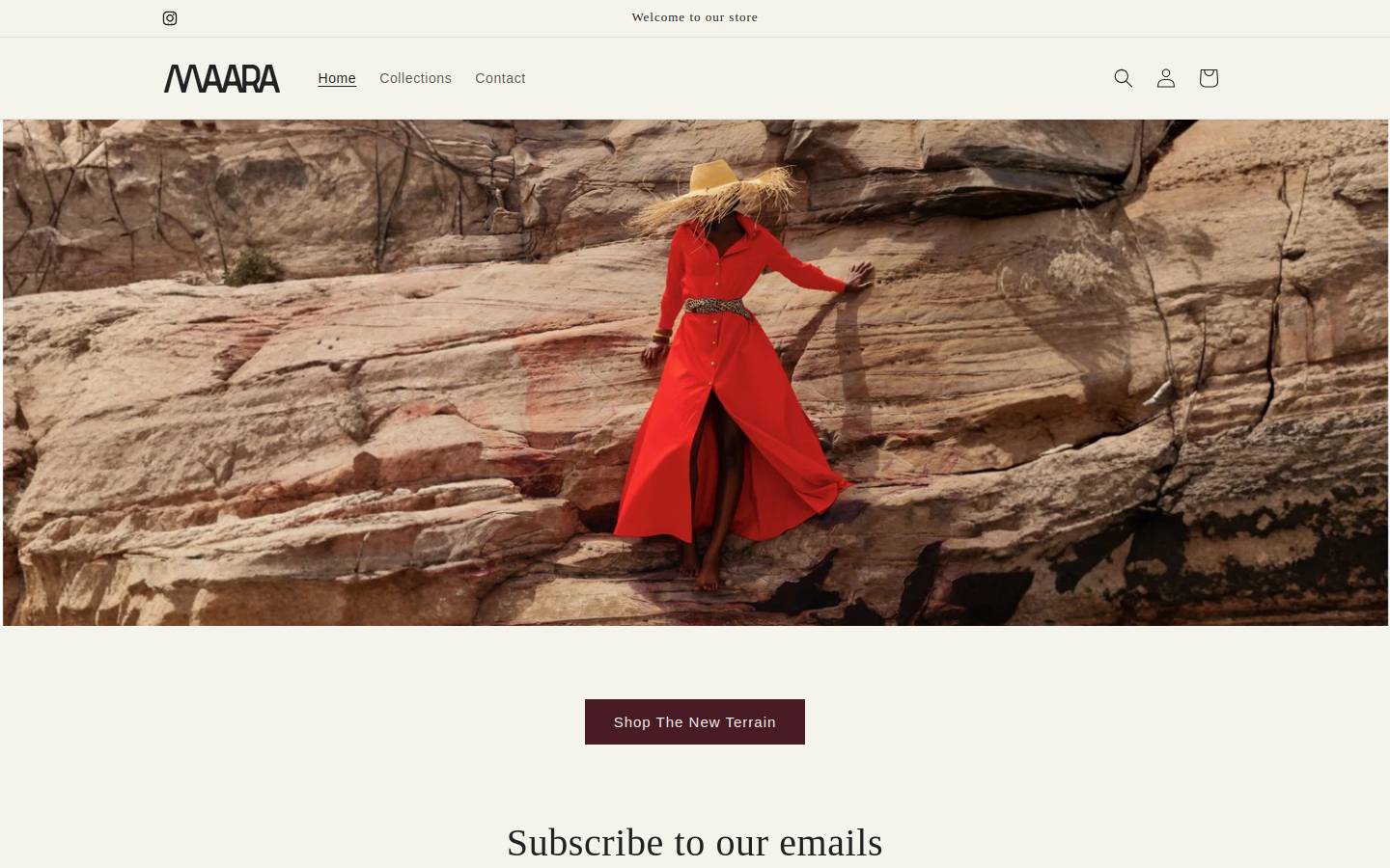 shopmaara.com homepage screenshot