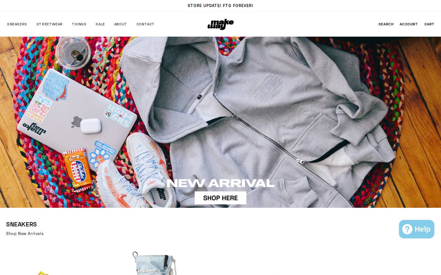 shopmakeway.com homepage screenshot