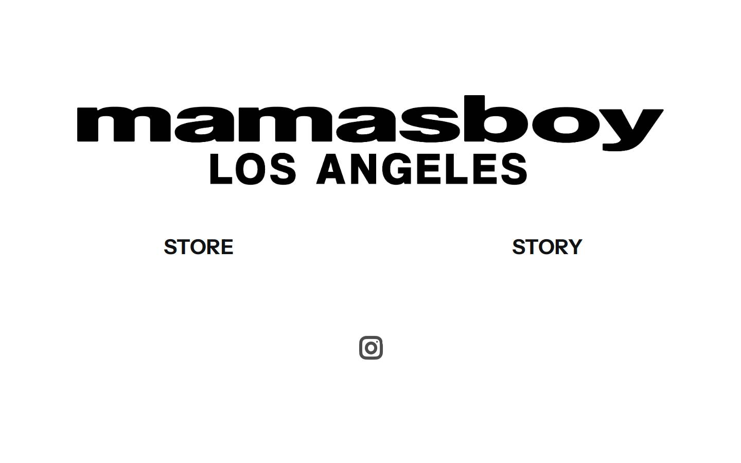 shopmamasboy.com homepage screenshot
