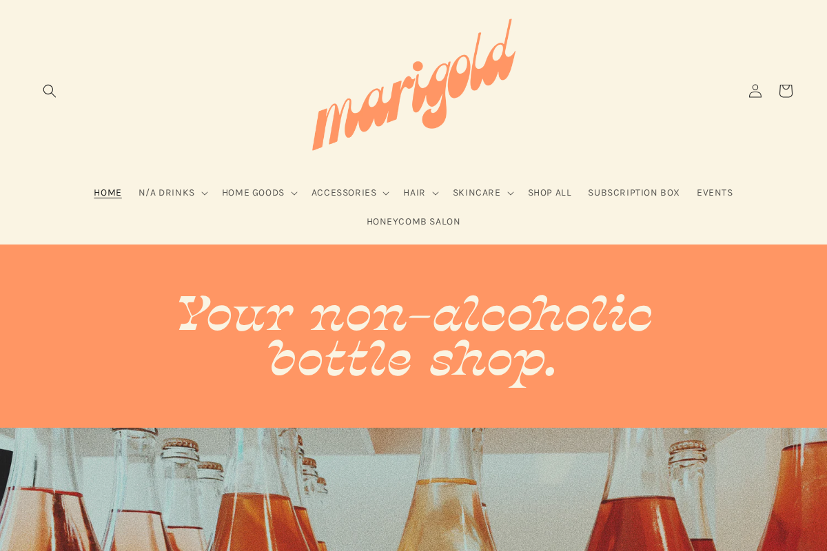 Marigold homepage screenshot