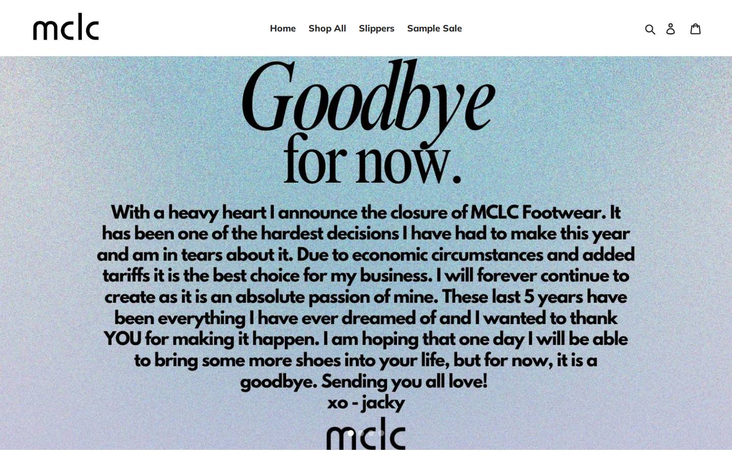 shopmclc.com homepage screenshot