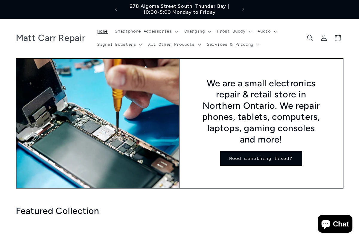 shopmcr.ca homepage screenshot