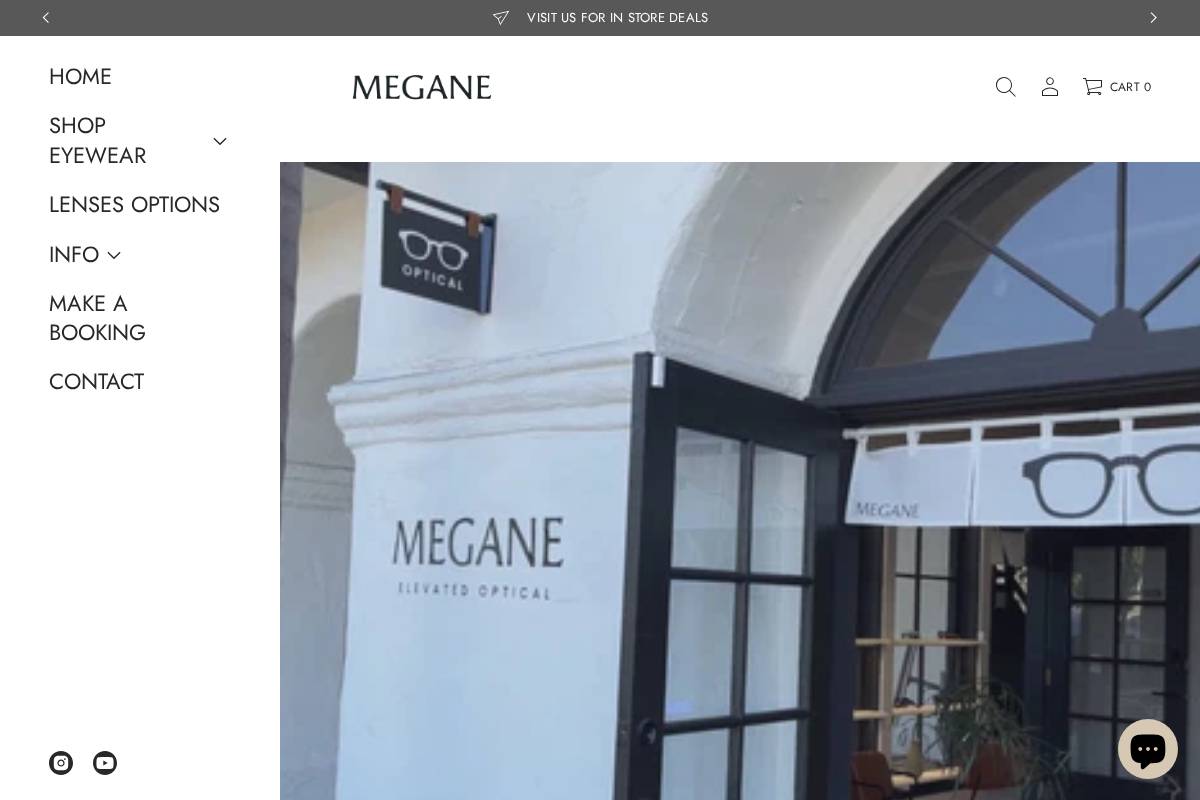 shopmegane.com homepage screenshot