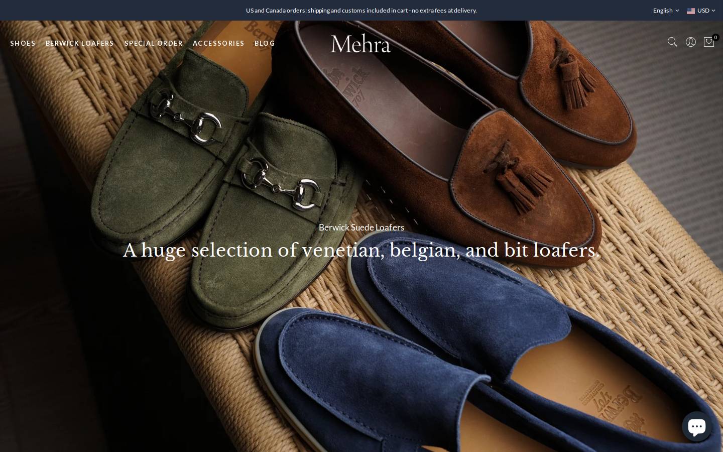 shopmehra.com homepage screenshot