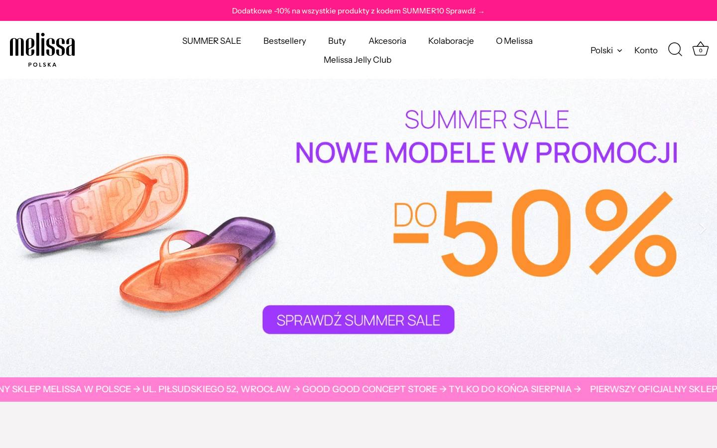 ShopMelissa.com homepage screenshot