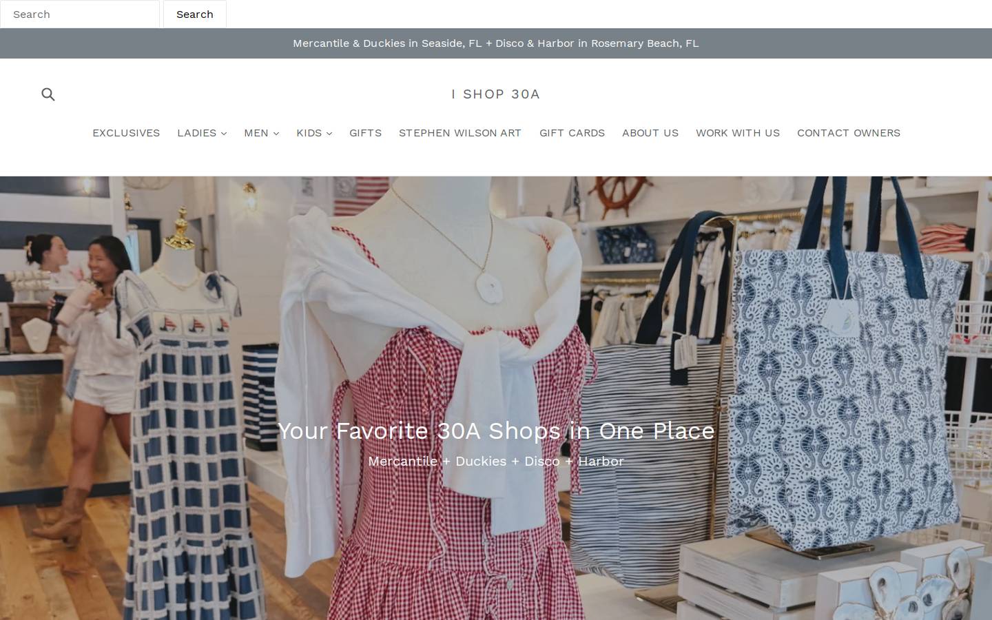 shopmerc.com homepage screenshot