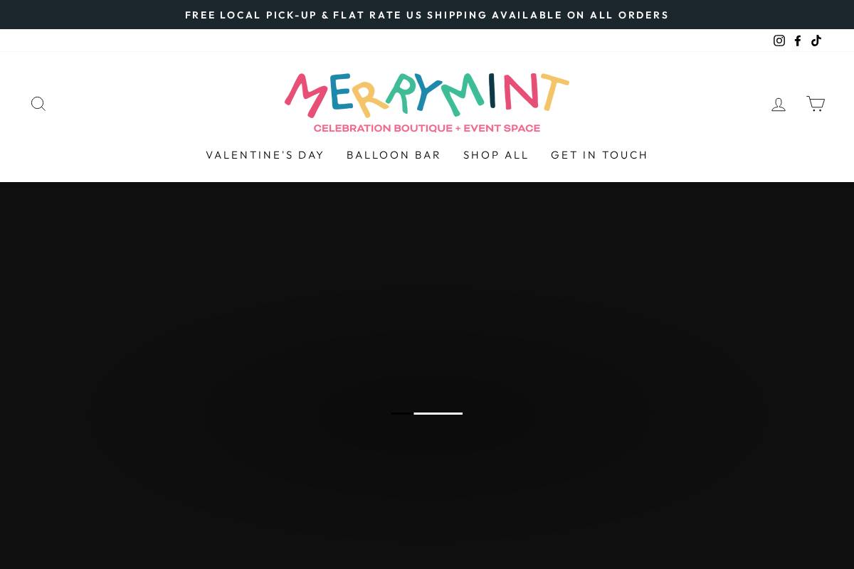 shopmerrymint.com homepage screenshot