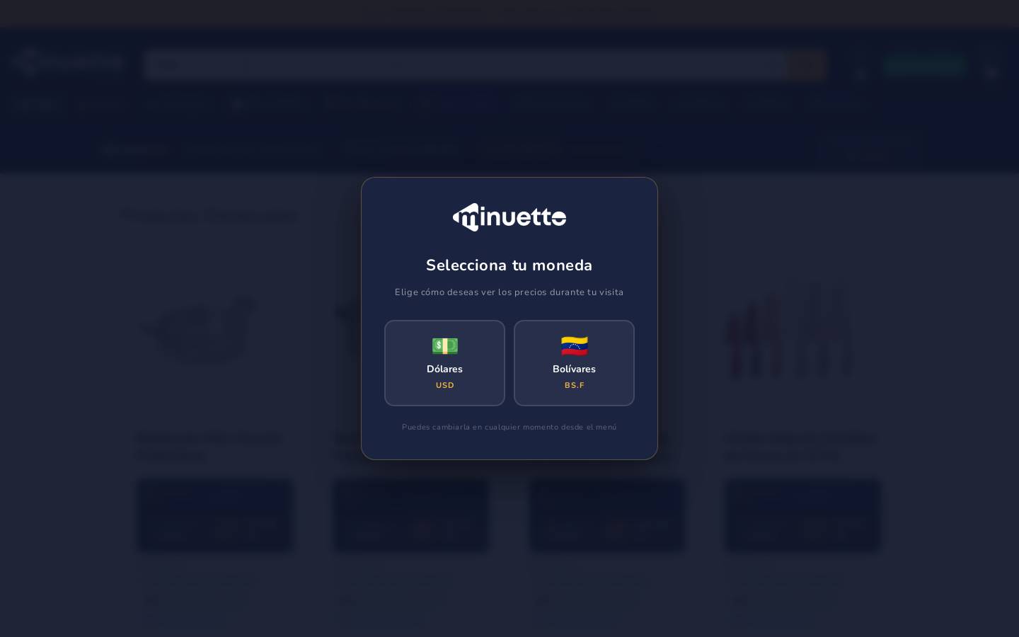 shopminuetto.com homepage screenshot