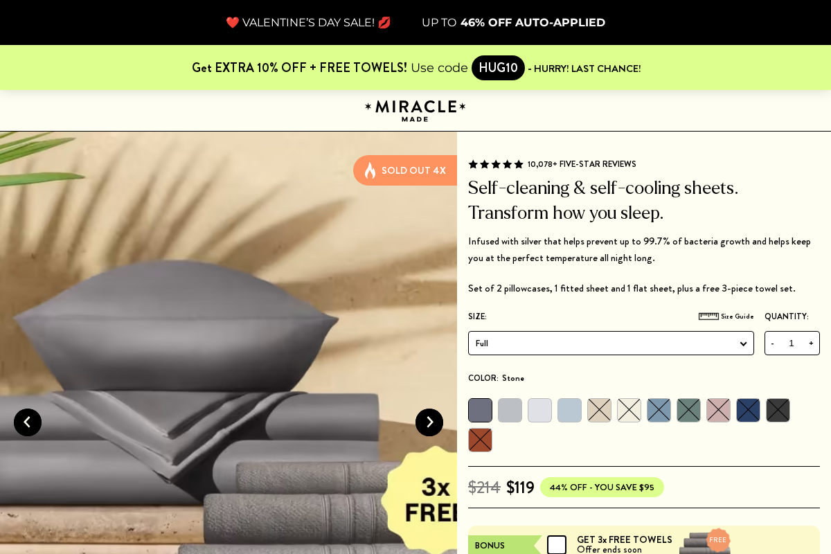 shopmiraclebrand.co homepage screenshot