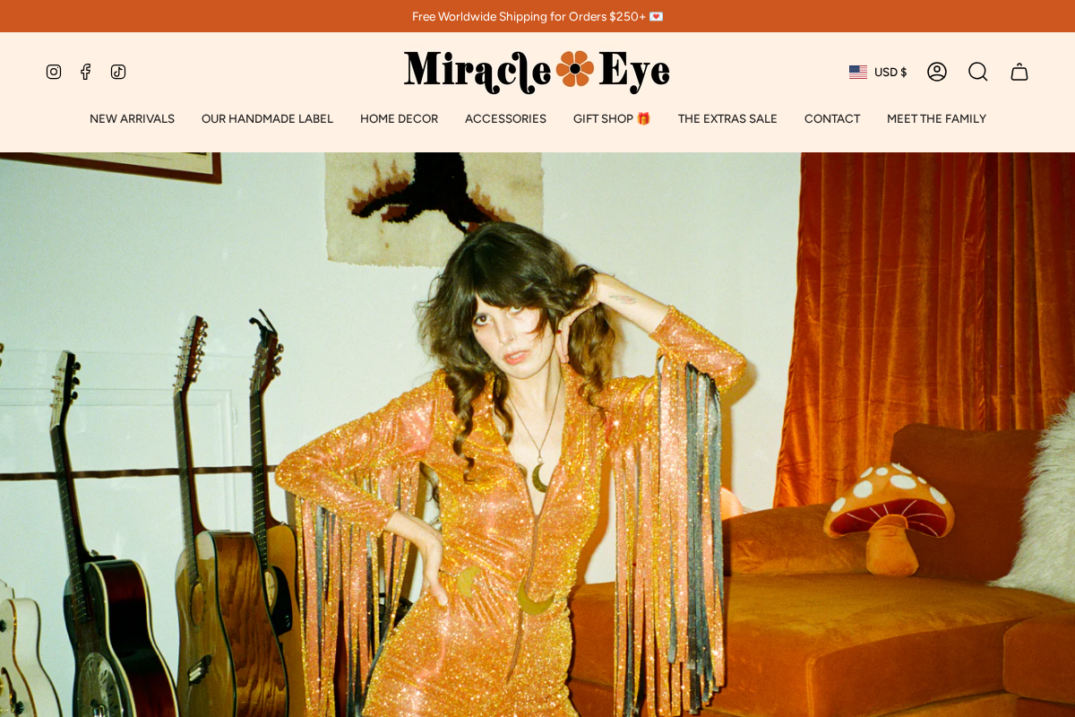 Miracle Eye homepage screenshot