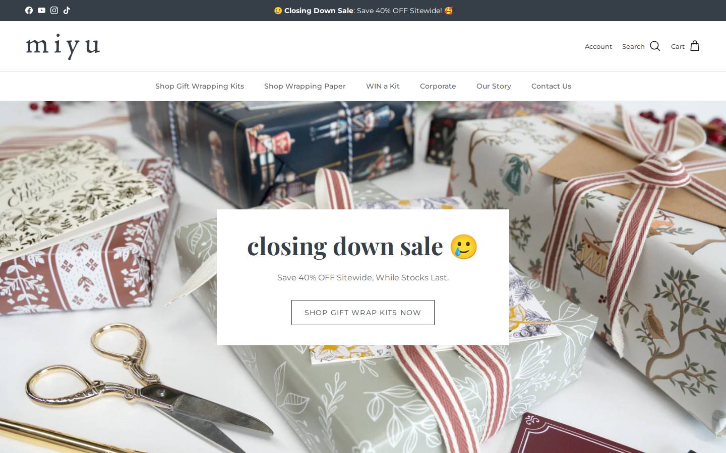 shopmiyu.com homepage screenshot