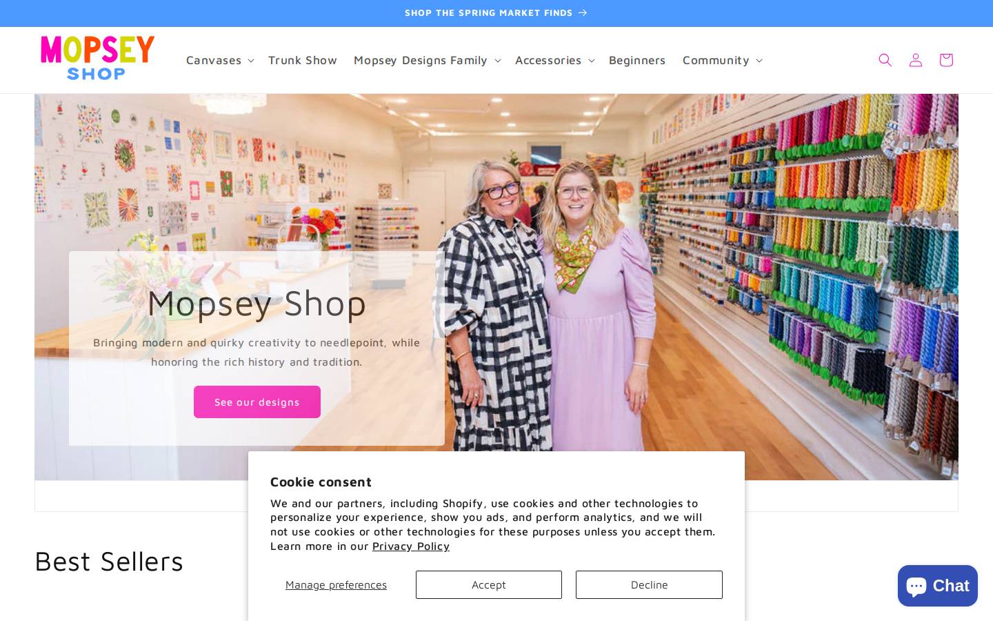 shopmopsey.com homepage screenshot