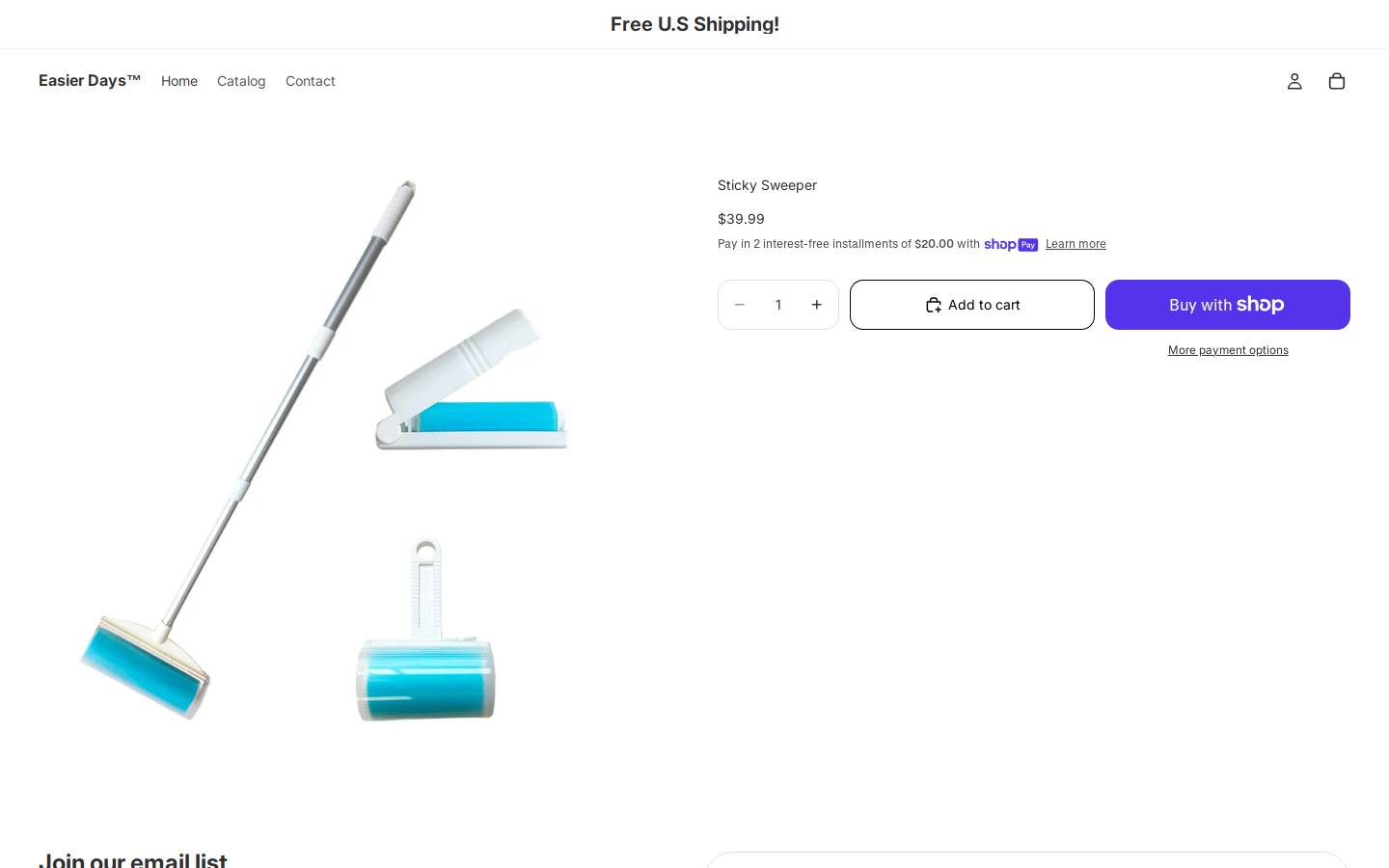 shopmrd.com homepage screenshot