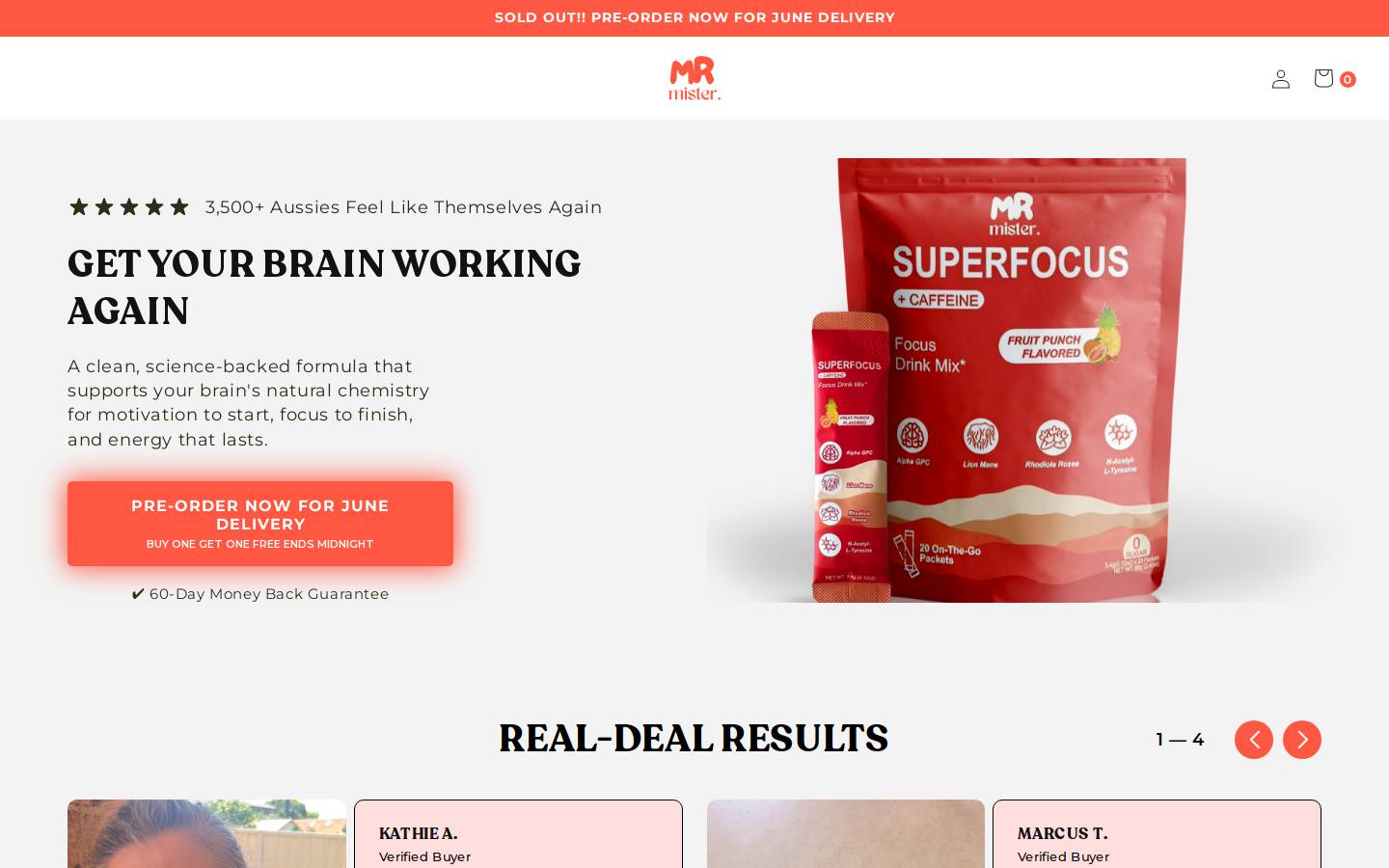shopmrmister.com homepage screenshot