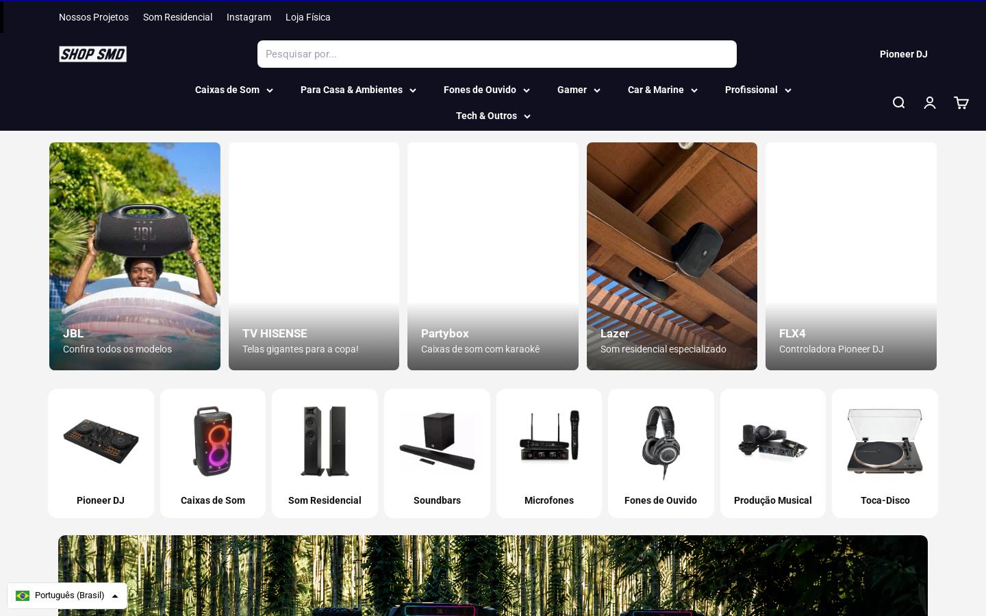 Shop Mundo Digital homepage screenshot