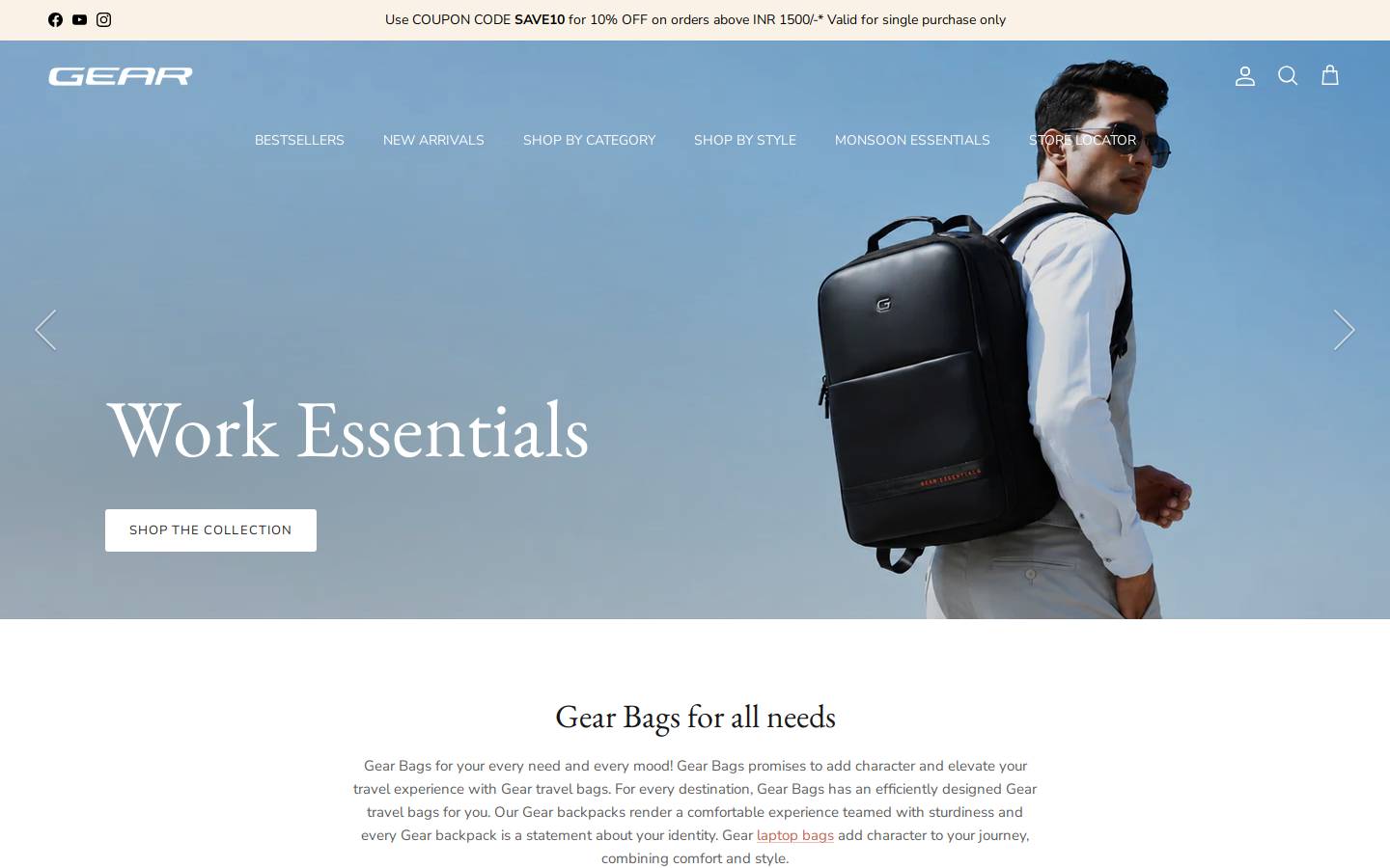 shopmygear.com homepage screenshot