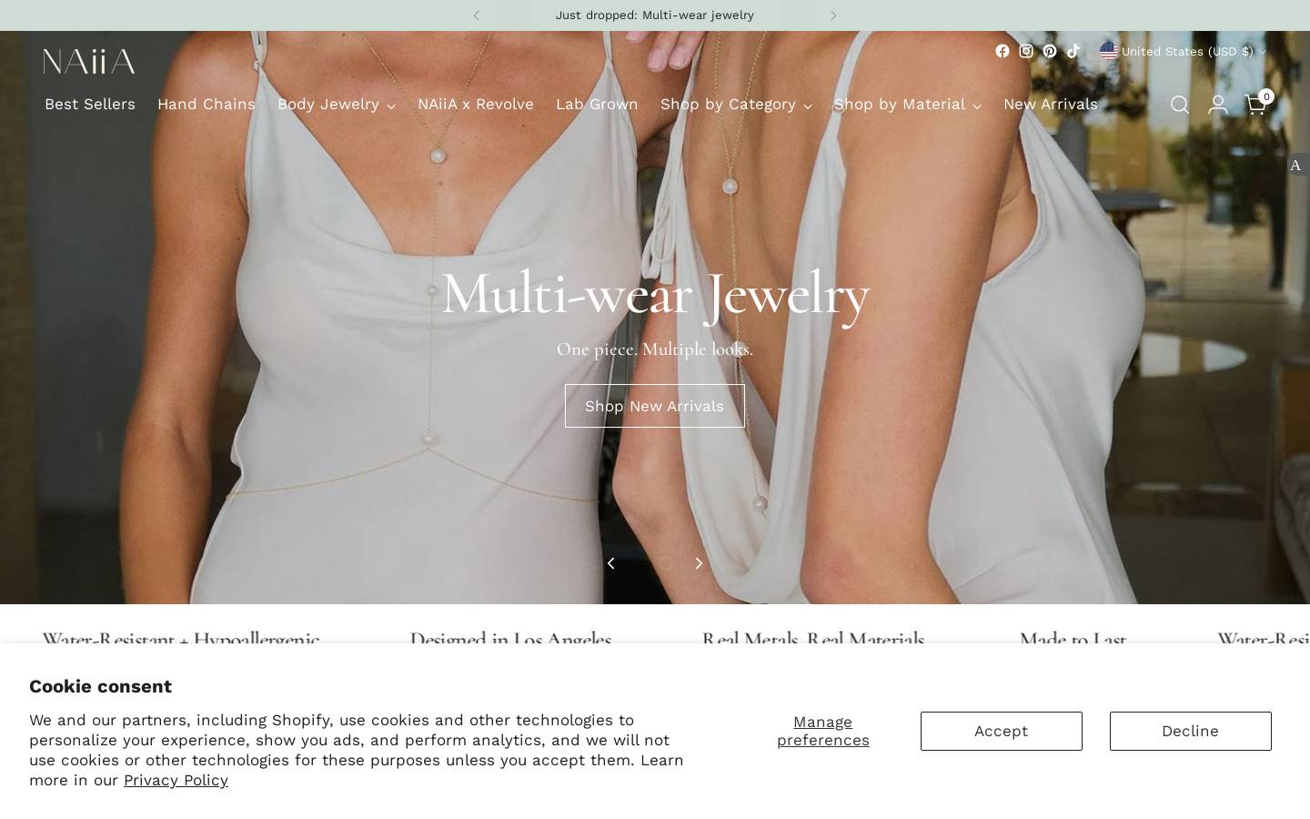 shopnaiia.com homepage screenshot