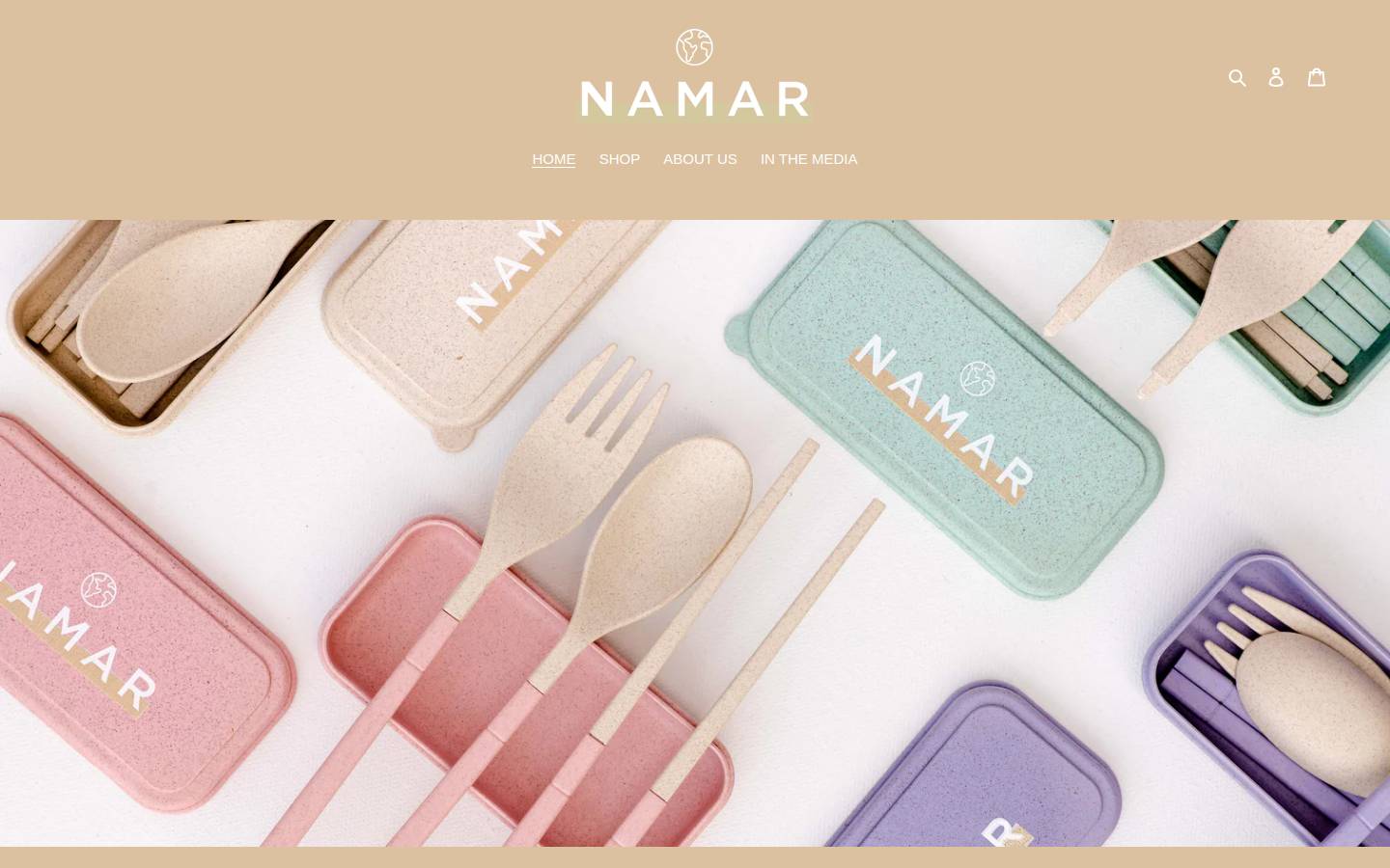 shopnamar.com homepage screenshot