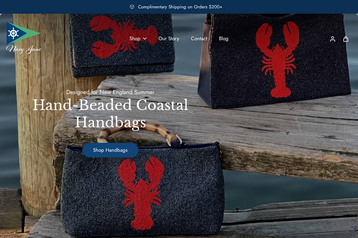 shopnavyjane.com homepage screenshot