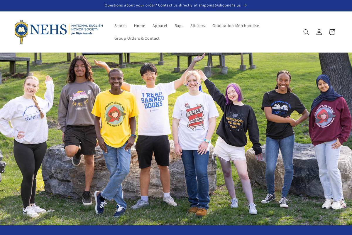 shopnehs.us homepage screenshot