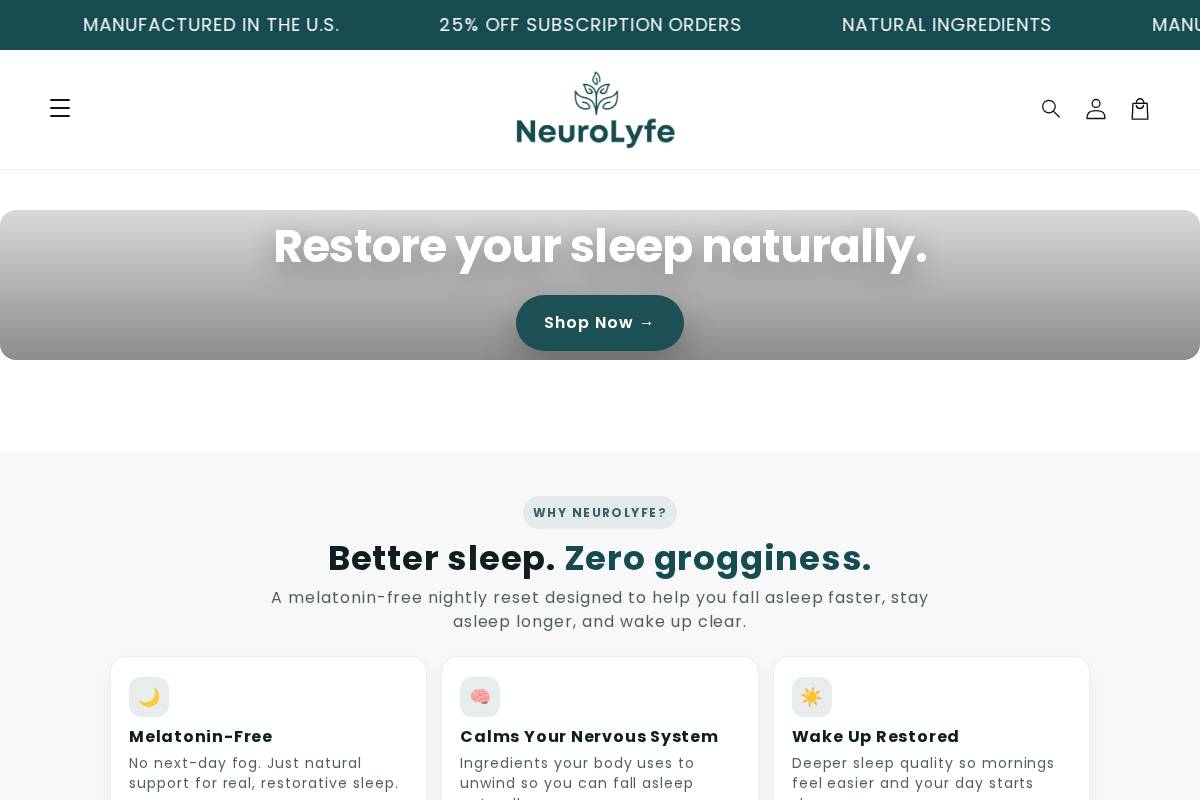 . homepage screenshot